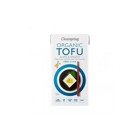 Tofu Sedoso Japonés 300gr. Clearspring. 12 Unidades