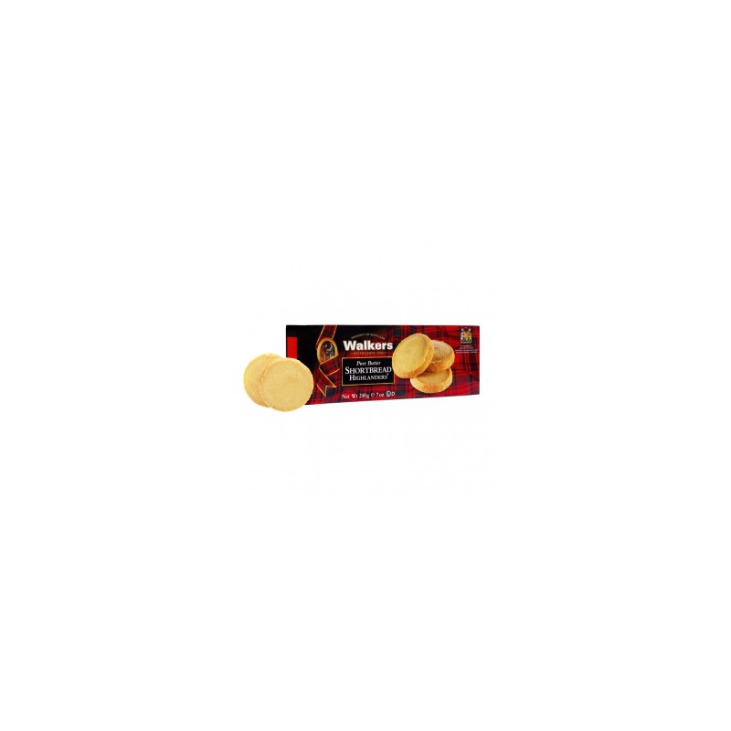 Shortbreads Highlanders de Mantequilla 135gr. Walkers. 12 Unidades