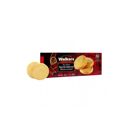 Shortbreads Highlanders de Mantequilla 135gr. Walkers. 12 Unidades