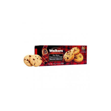 Shortbreads de Mantequilla con Trozos de Chocolate 125gr. Walkers. 12 Unidades