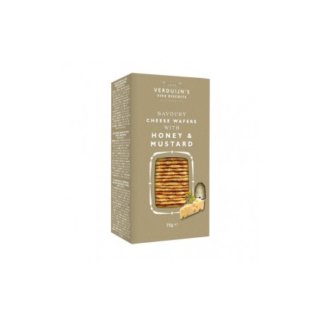 Wafers con Queso, Miel y Mostaza 75gr. Verduijn's. 12 Unidades