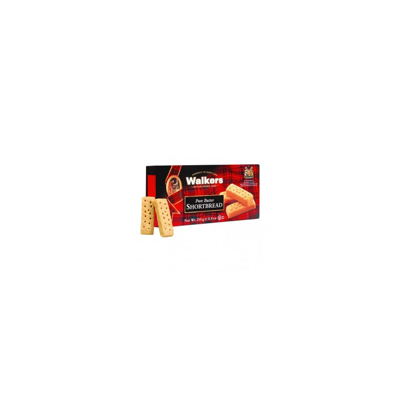 Shortbreads Fingers de Mantequilla 250gr. Walkers. 12 Unidades